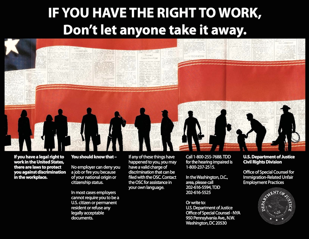 Right to Work Poster
