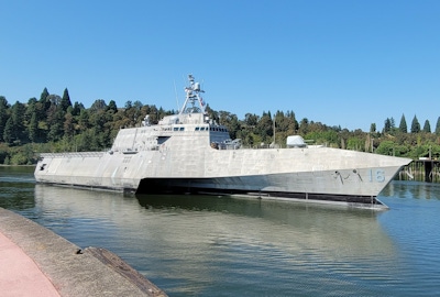 USS Tulsa at Swan Island