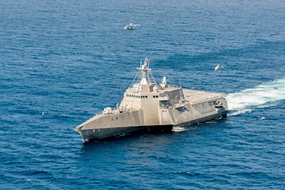 Photo of the USS Coronado.