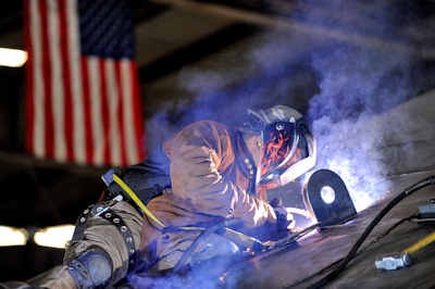 Photo of a Worker Welding